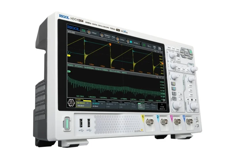 Rigol DHO1204 200MHz 4-Channel Digital Oscilloscope for Measurement 12-bit High Resolution 2GSa/s Sampling Rate 1.5-Year