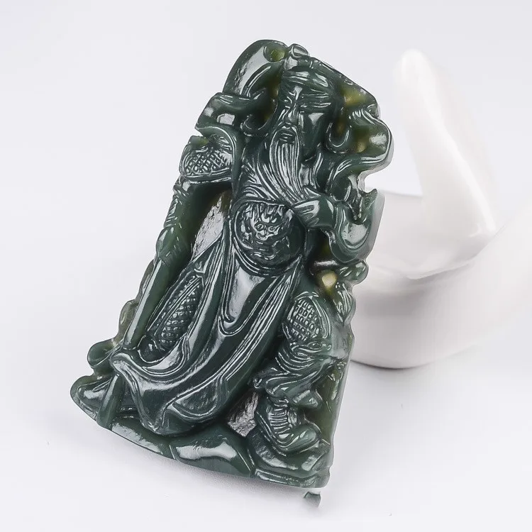 

Xinjiang Hotan Jade Jade Jade Guangong Jade Pendant Men's and Women's Versatile Pendant Jewelry