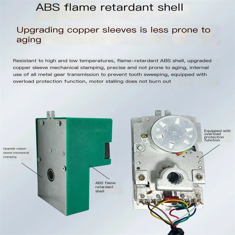1PCS DC 24V AC 220V 7W Ajustable Wind Valve Controller DF-A-I Electric Drive Air Damper Actuator 60s/50s/32s/17s/14s 16Nm