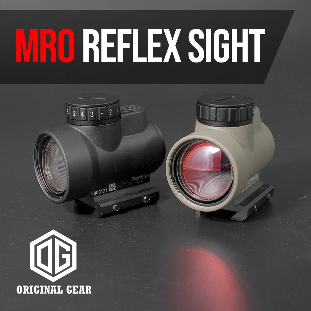 MR-O Red Dot 2 MOA AR Optical Sight Riflescope Spotting Scope For Rifle Hunting  Airsoft Accessories Tactics Mount Fit 20mm Rail