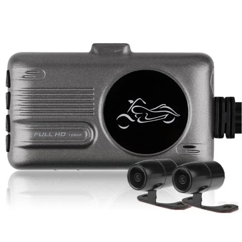 D90 Motorcycle Camera DVR Motor Auto Dash Cam With Dual-track Lens Front Rear Recorder 3 Inch Motorcycle Dash Cam view 4