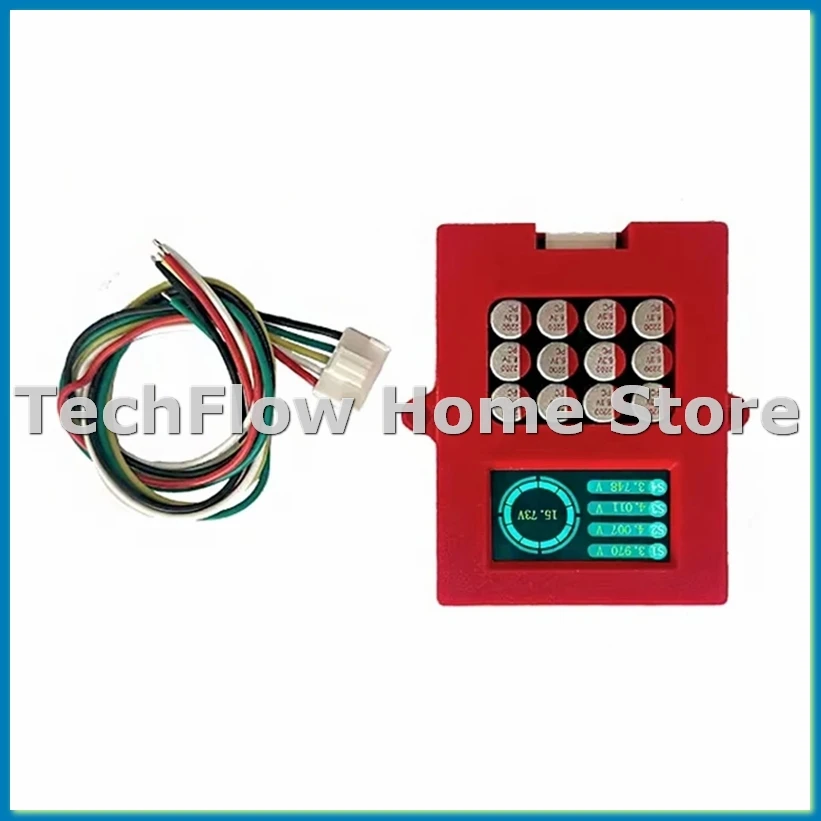 

Балансир 3-4S 5A с дисплеем напряжения TFT Lipo/Lifepo4 Тестер напряжения аккумулятора Эквалайзер передачи энергии-A23R