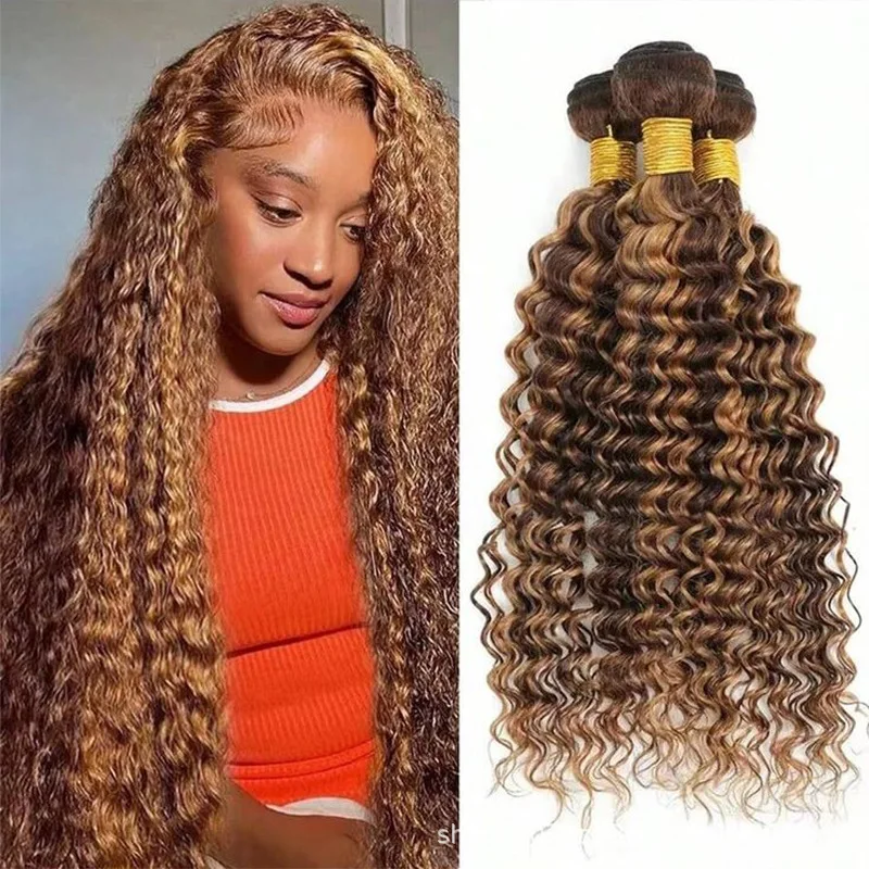 12A класс 1/2/3 шт. P427 вода глубокая волна пучки человеческих волос 100 г/шт двойной уток наращивание волос бразильские девственные волосы полный конец