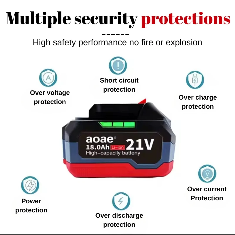 2026NEW 18V/21V Replacement Li-ion Battery For Makita LXT BL1850 BL1840 Power Tools Batteryfor DDF487 Electric Drill Screwdriver