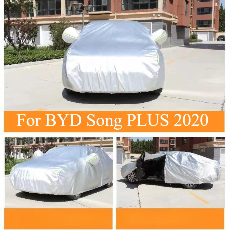 

Автомобильный чехол, защита от солнца, защита от дождя, теплоизоляция, толстый солнцезащитный чехол для BYD Song PLUS 2020, автомобильные аксессуары, инструменты