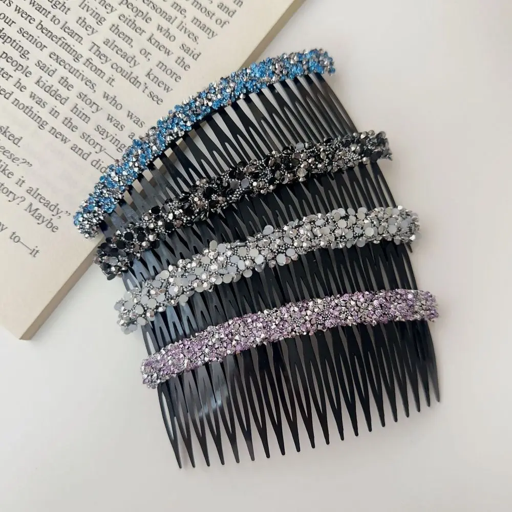 

Broken Hair Artifact Korean Rhinestone Comb Hair Clip Invisible Teeth Hair Styling Accessory Shiny Headwear Gift