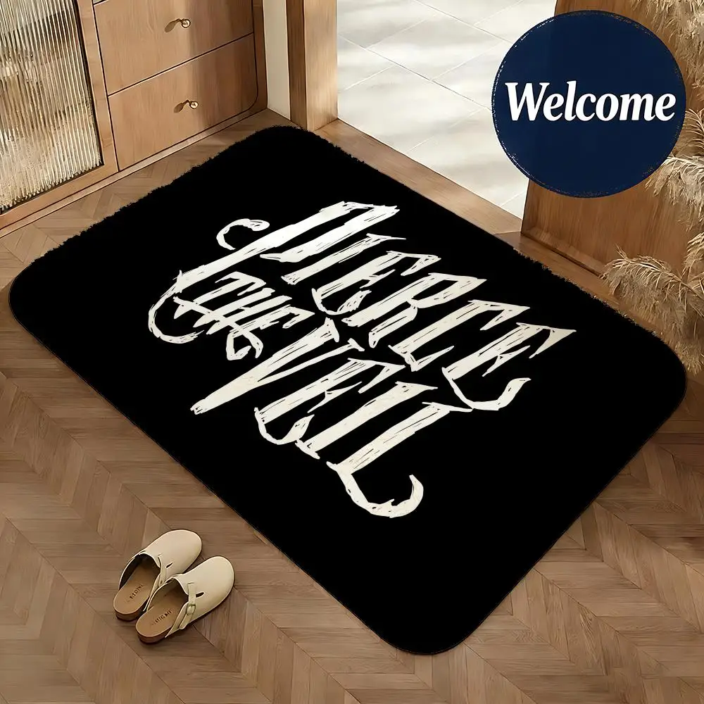 Soft Flannel Floor Mat Music Pierce The Veil Floor Mat Non-Slip Absorbent Doormat Bathroom Bedroom Home Decor Rug