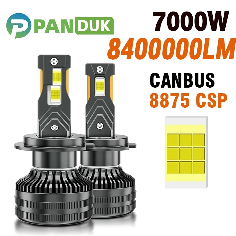 

PANDUK H4 LED Headlights 8400000LM 7000W H7 Canbus H13 H11 H8 H1 HB3 9005 9006 HB4 9012 HIR2 Car Light Fog Lamps 12V 24V