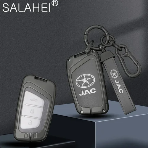 Imagen 2 del producto Nueva funda para llave de coche de aleación de Zinc adecuada para JAC Jiayue A5 X4 X7 iC5 IEV S4 7S T8 Refine S4 S7 M6 accesorios para llaveros sin llave
