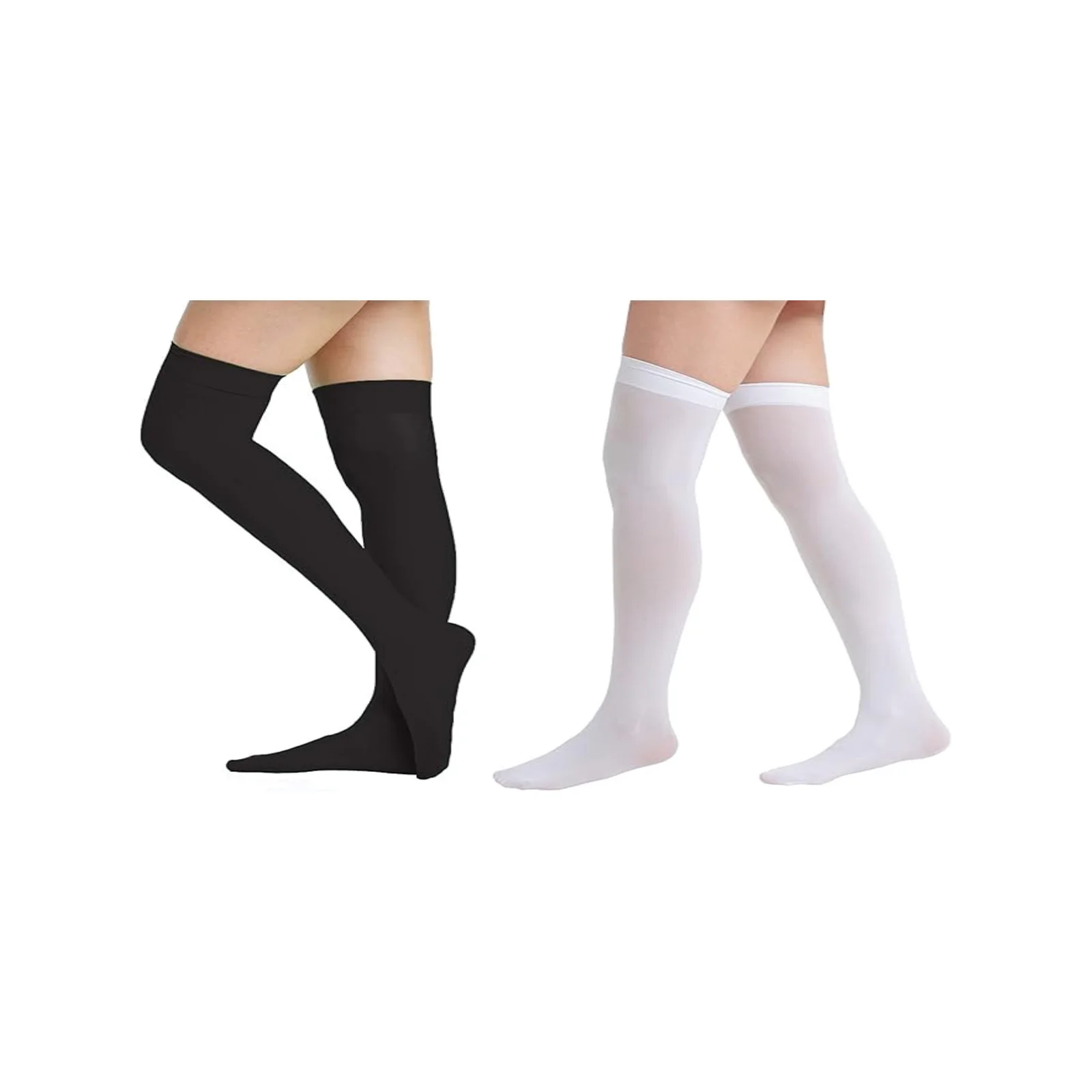 

Тонкие бархатные чулки в стиле JK, черно-белые гольфы до колен, комплект.