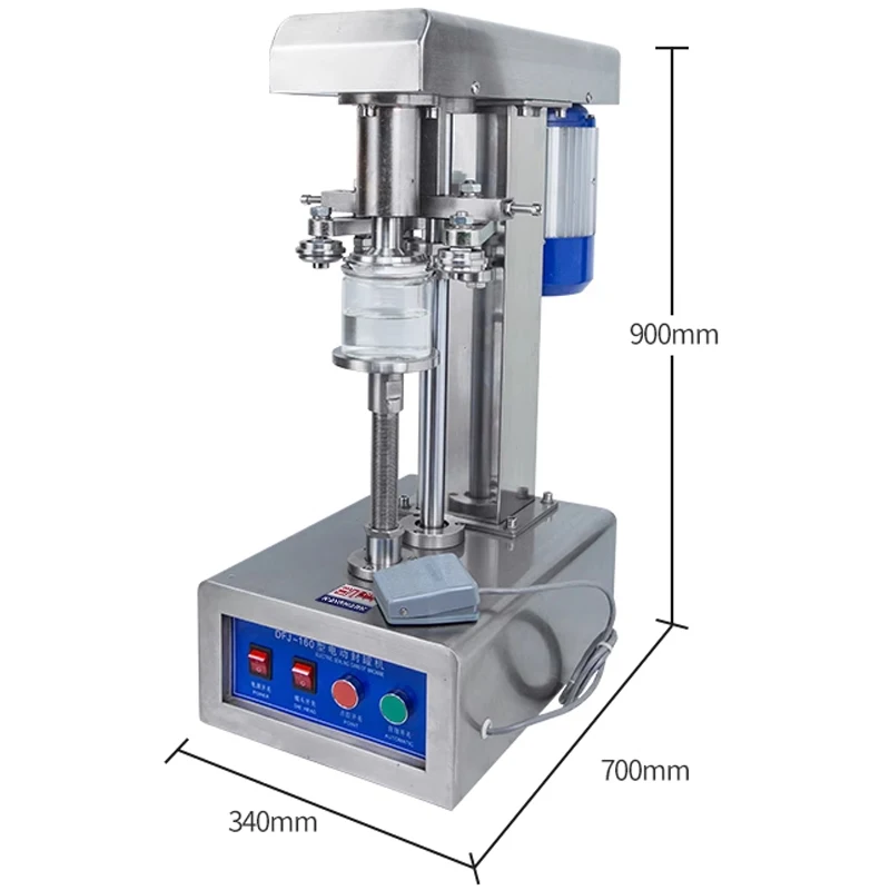 Machine à sceller les canettes en fer blanc, bouteille en plastique, Machine de capsulage de canettes en papier, capuchon en aluminium, électrique Commercial