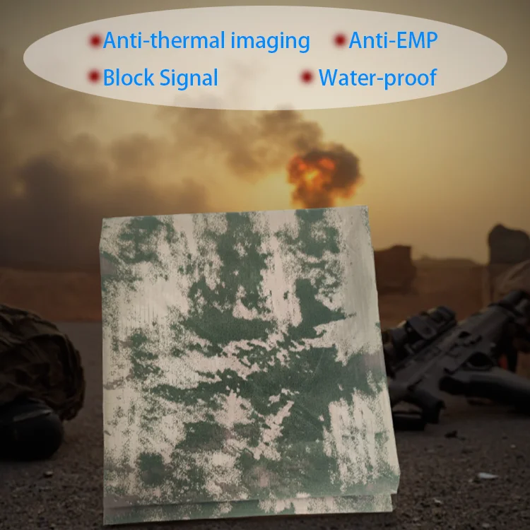Anti-thermal imaging Fabric Military Infrared Thermography Protection Camouflage Cloth Signal Blocking EMP Shielding Waterproof