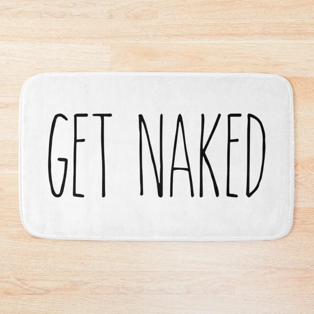 

Rae Dunn Inspired Get Naked Bath Mat Bathroom Floor Carpet Rug Mat