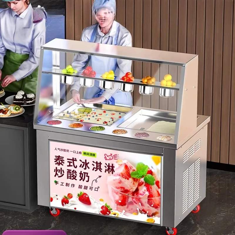 

Thick-cut stall yogurt machine, ice cream frying machine, commercial use