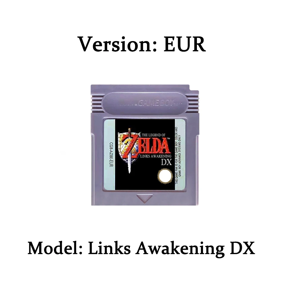 HOT Zelda GBC Spielkarte 16-Bit-Videospiel-Kassette Konsolenkarte für Gameboy Awakening Oracle of Seasons Klassische Spielversion