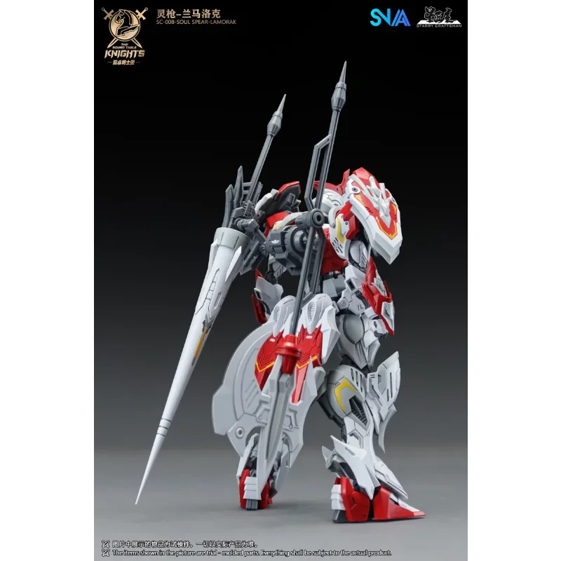 The Round Table Knights SNAA Soul Spear HG 1/144 LAMORAK PERCIVAL Espada Gigante Tristan Kit de Modelo de Robot Figura de Acción Juguete Regalo para Niño