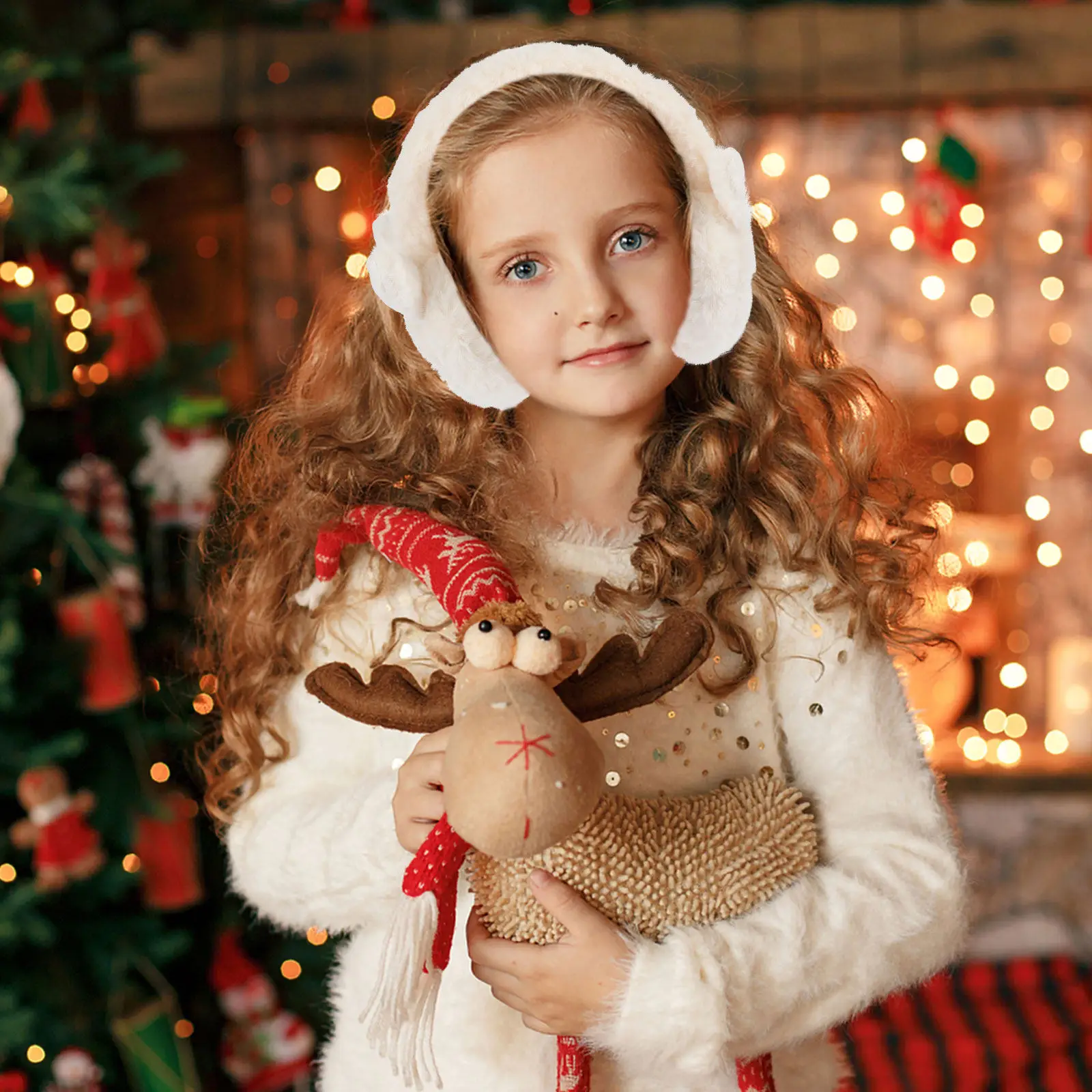 1Pcs Creative Ear Warmer for Winter Cold Protection Soft Comfortable Material Full Coverage Design Festive Gift for Family