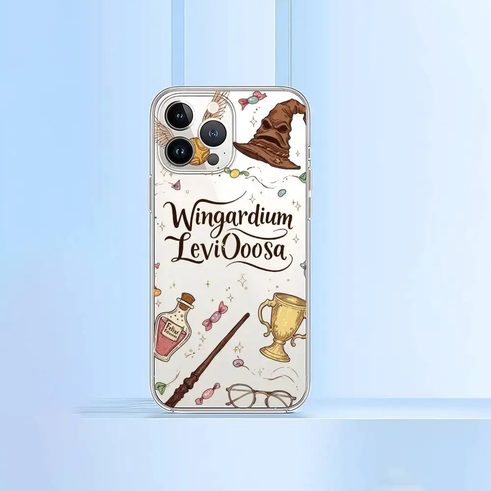 H-Potters Wand Harries Phone Case For IPhone 17 16 15 12 11 Pro Max 14 Plus 13 Mini Clear Cover Soft Funda view 6