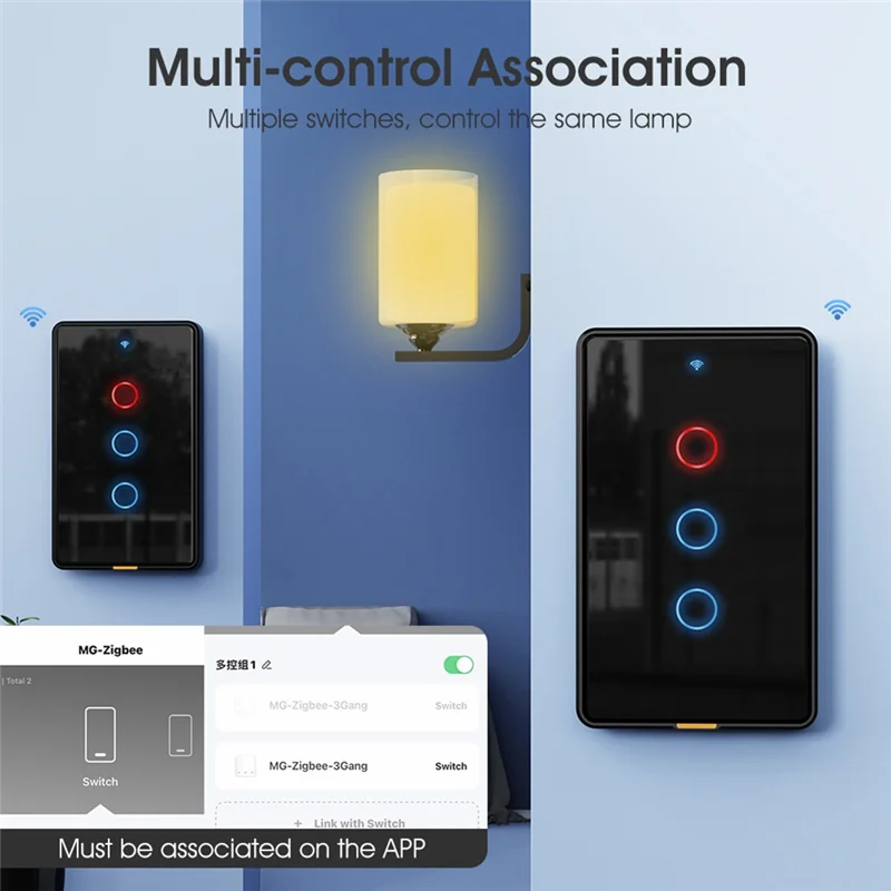 

ABGR-Tuya Zigbee умный переключатель домашнее магнитное реле настенный сенсорный переключатель дистанционное управление голосовой таймер Wi-Fi переключатель черный ABS