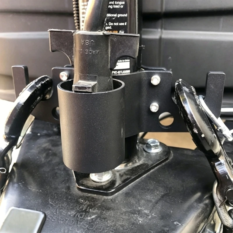  Quick Mount Trailer Chain And 7 Pin Outlet Fixing Bracket Including Anti Abrasion Pads