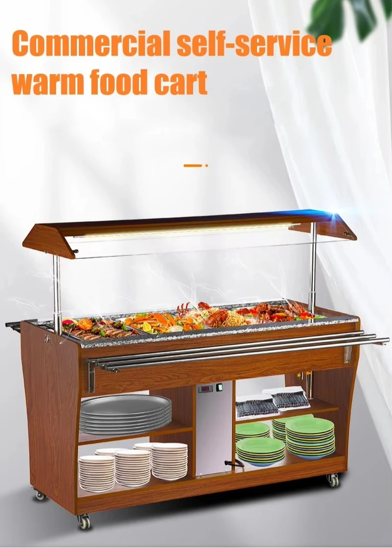 Commercial Mini Catering Fast Food Truck Electric Mobile Food Warmer Cart