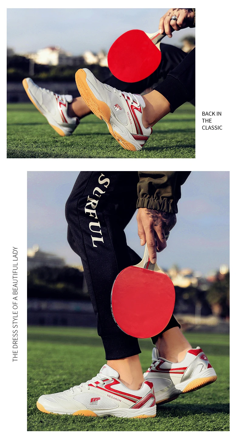 Men Table Tennis Shoes Training New High Quality Outdoor Sneakers Breathable Unisex Professional Handball Couple Badminton Shoes