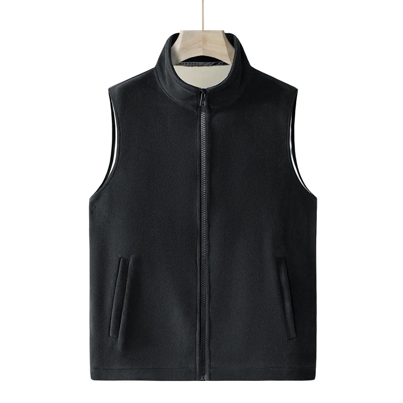 

Double Side Wear Vest Brand Men Vest Male Outwear Vest Jackets Winter Softshell Fleece Vest Outdoor Windbreaker Men Work Jacket