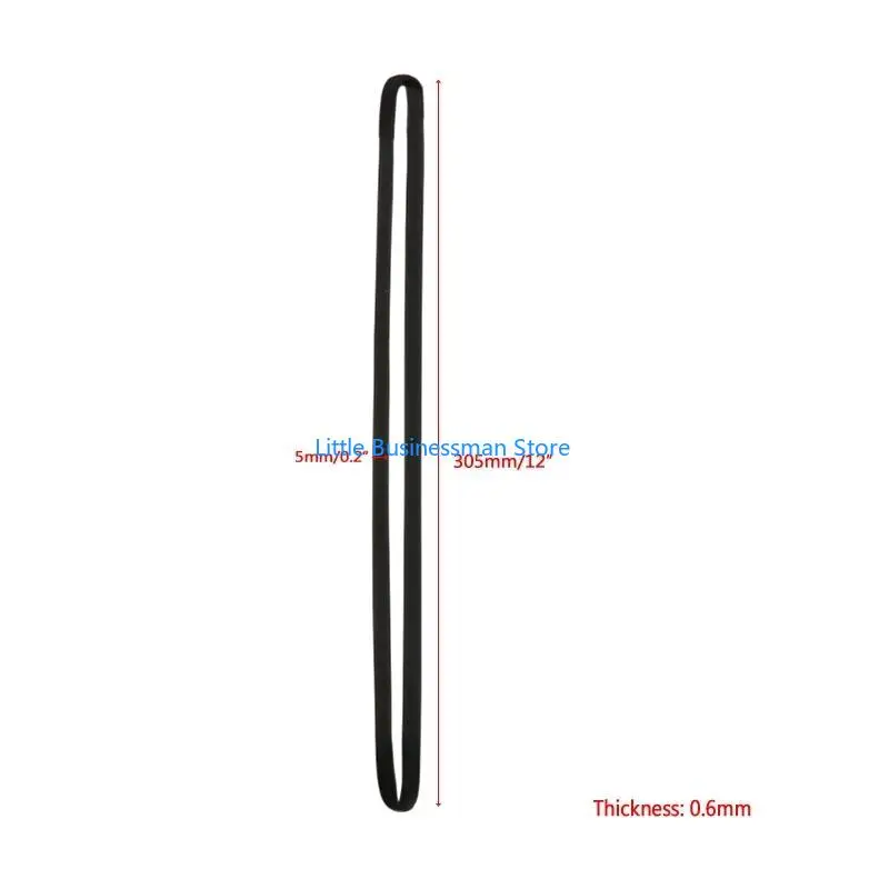 2 Stück 627 x 5 x 0,6 mm breiter flacher Kassettenband-Maschinenriemen, verschiedene gemeinsame Riemen M76A – Detail 6