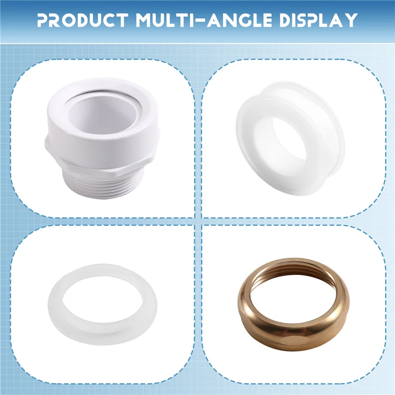 

M12K-For Freestanding Bathtub Tub Installation Kit Including White Pipe And Brass Pipes