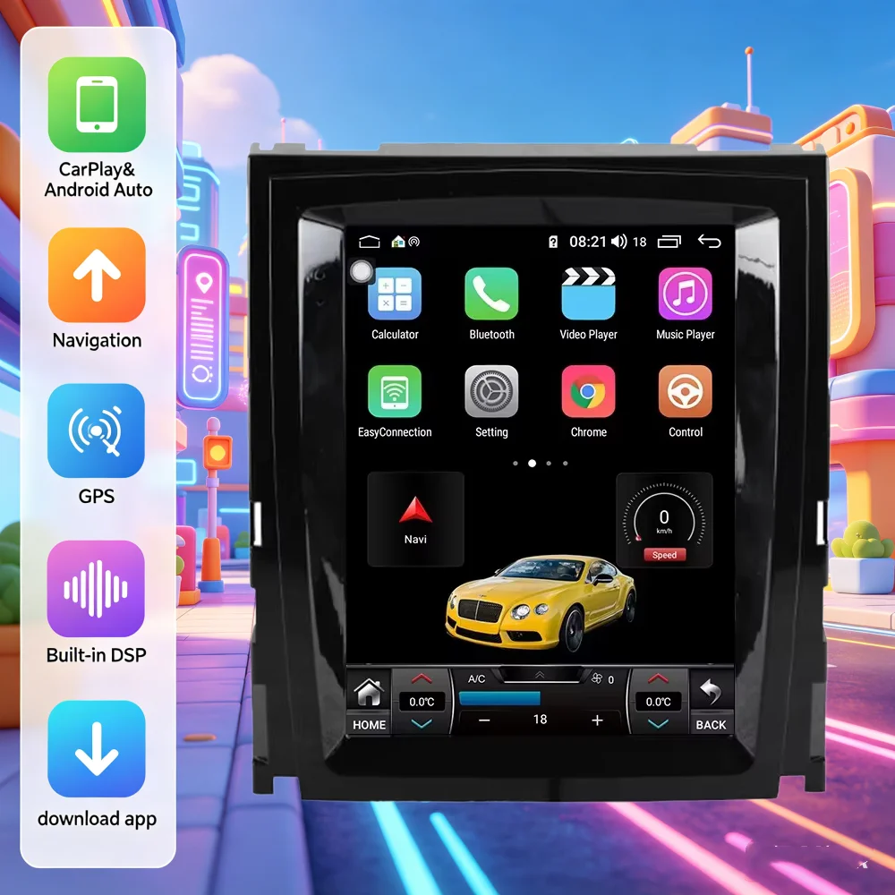 

9.7-дюймовый Android 13 GPS-навигатор для Cadillac Escalade 2007-2014, мультимедийный проигрыватель, радиоприемник, магнитола, головное устройство