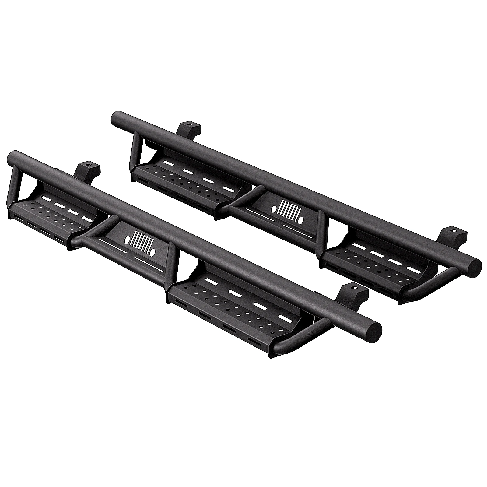 Armor Running Boards for 2018-2024 Jeep Wrangler JL 4 Door Nerf Bar Side Steps