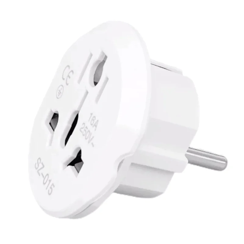 16A Universal EU Travel Adapter Euro Converter UK US AU To EU AC Power Socket Plug  Charger Adapter Converter 250V
