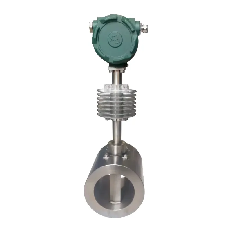 High-Precision Stainless Steel 24V Industrial Intelligent Vortex Flowmeter Clamp-On Connectivity 1.5 Accuracy 0-5m/s Flow Rate