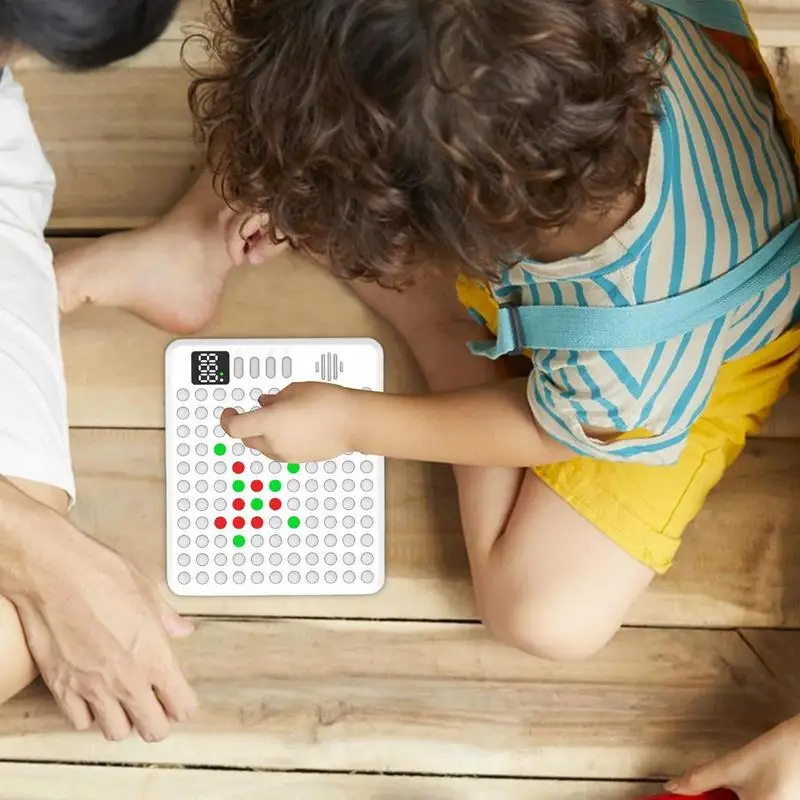 Juego de mesa inteligente 9 en 1, juego de mesa de estrategia, consola de ajedrez 9 integrada, juguete educativo electrónico, rompecabezas de 4 en una fila para