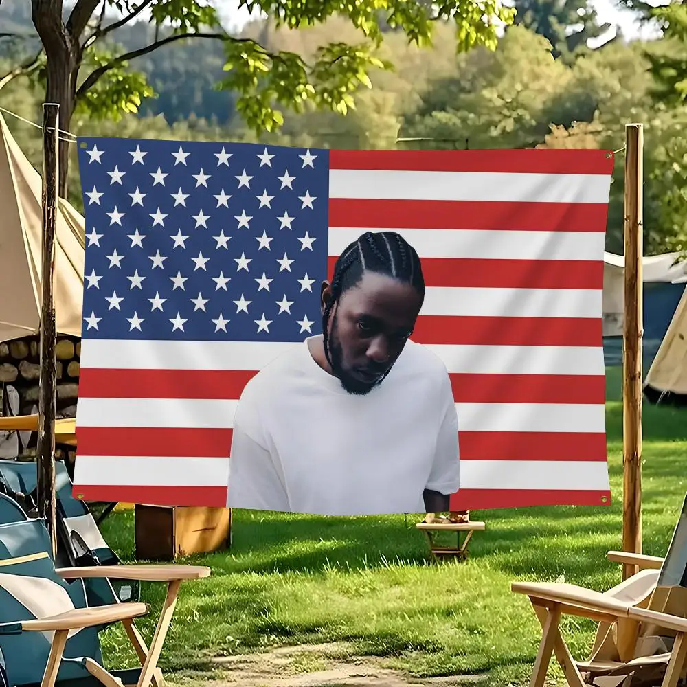 K-Kendrick Lamar Flags flag For Decoration Outdoor Picnic Hanging Home Camping Party Banner