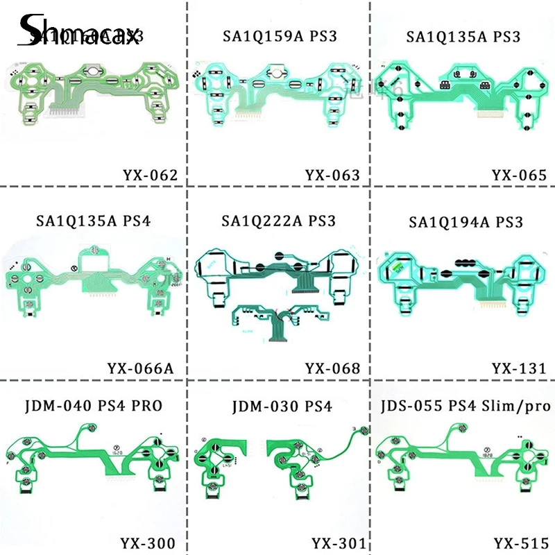 SA1Q160A 159A 113A 135A 222A 194A Ribbon Circuit Board Film Joystick Flex Cable Conductive Film For PS3 PS4 Controller