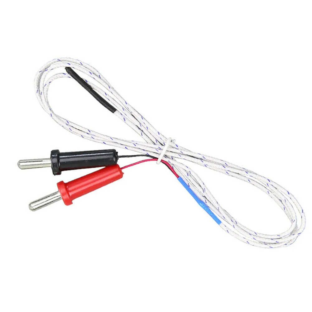 Multimeter K Type Thermocouple Probe 1M Length with Banana Connector for Temperature Measurement of Electronic Components