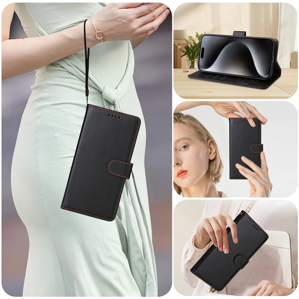 iPhone 17 Air 16e 16 15 14 13 12 11 8 7 6 Plus Pro X XS XR Max対応 RFIDブロッキング マグネット式 レザー フリップケース