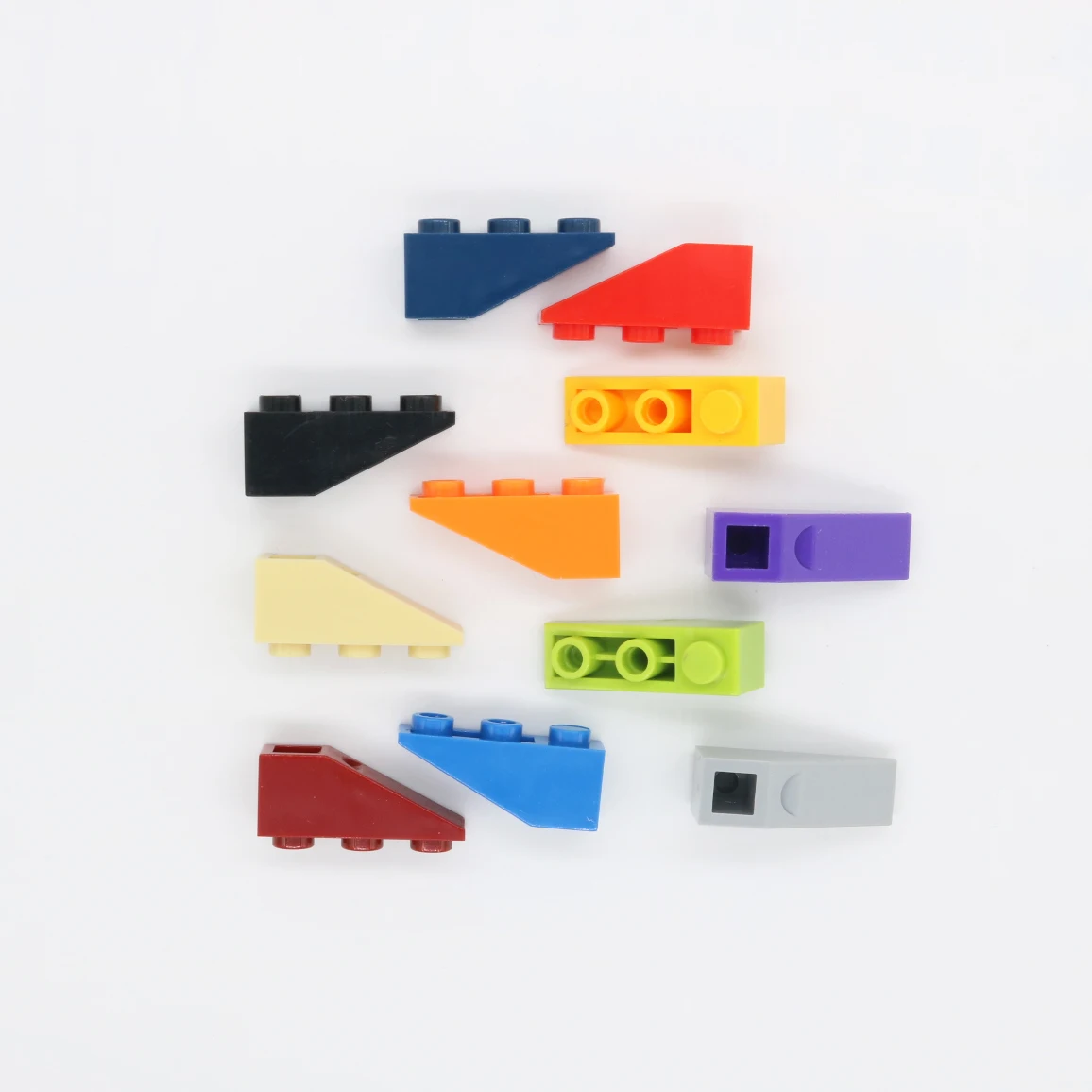 50g/47PCS MOC 4287 1x3 Sloping Reverse Building Blocks Parts Slope,Inverted 33 Brick Creative DIY Assembles Toys Gift