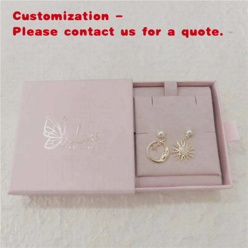 

custom.Chuanghua Custom Jewelry Packaging Printed Box Necklace Pouch Box Jewelry Boxes Earrings