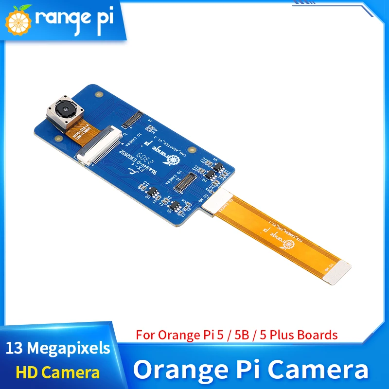 Orange Pi 13MP HD Camera 13850 Focal Length 3000mm 4224*3136 Resolution for RK3358 RK3358S Orange Pi 5 / 5B / 5 Plus Boards