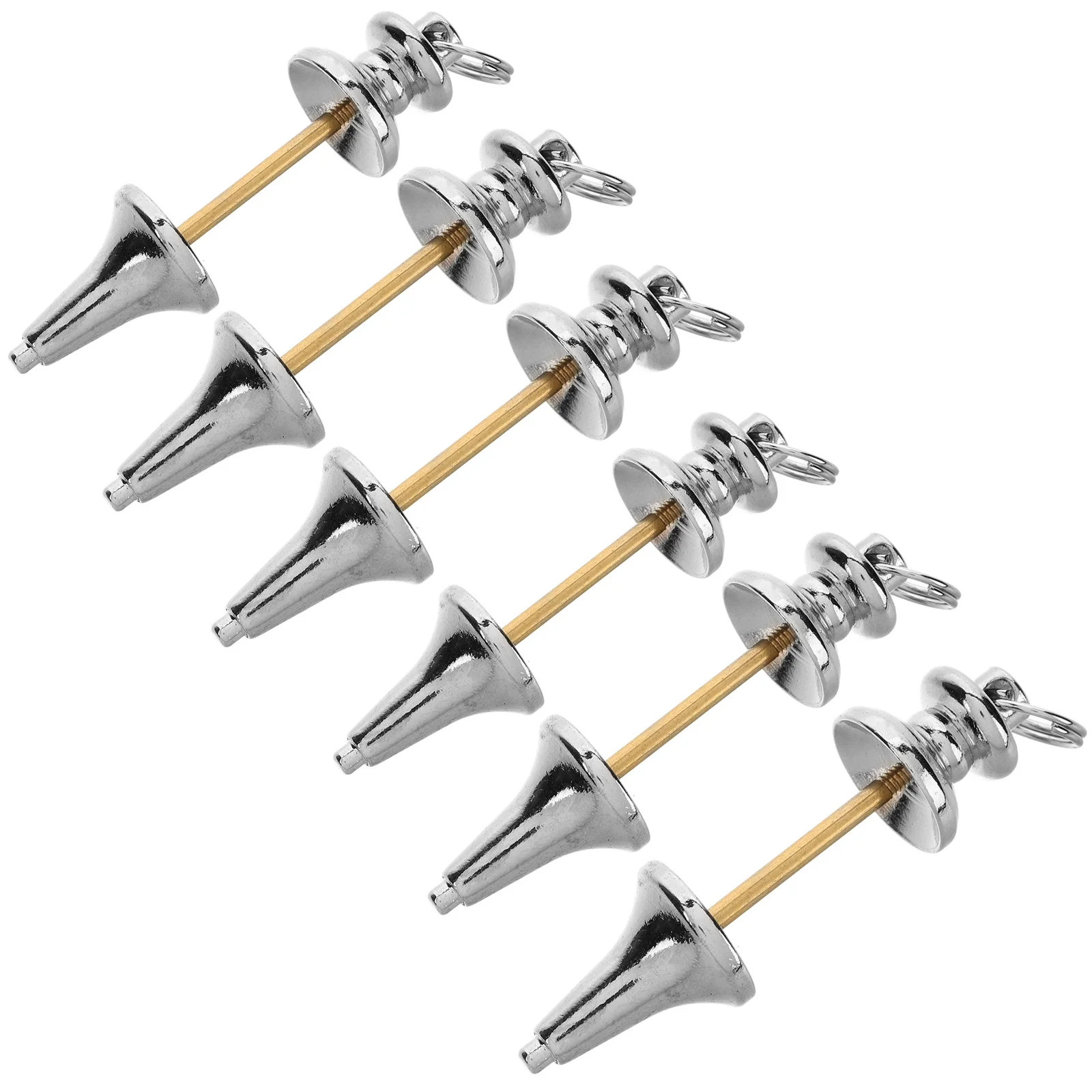 

6 шт., медный набор, духовная цепочка, лозоходные украшения для гадания, исцеление, балансировка энергии, подвесной орнамент, фэн-шуй