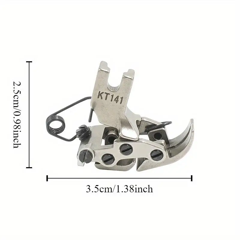 1pc KT141 Industrial Sewing Machine Flat Car Front Rear Interactive Presser Foot Thick Thin Through Tank