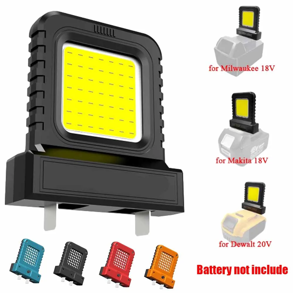 

Power Tool Accessories LED Work Light for Makita for Milwaukee for Dewalt 18V-21V Li-ion Battery