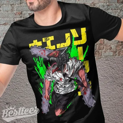 Kids/Men/Women Japanese Anime Chainsaw Man Denji Pochita  Cartoon T-Shirt