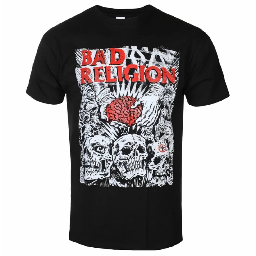 Camiseta con Estampado de Cirugía Cerebral de Bad Religion, Estilo Punk Hardcore, para Uso Diario y Conciertos