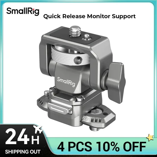 SmallRig HawkLock H21 퀵릴리즈 모니터 지지대, 나토 클램프 모니터 마운트, 퀵릴리즈 나토 레일, 하중 2.5kg 4487 