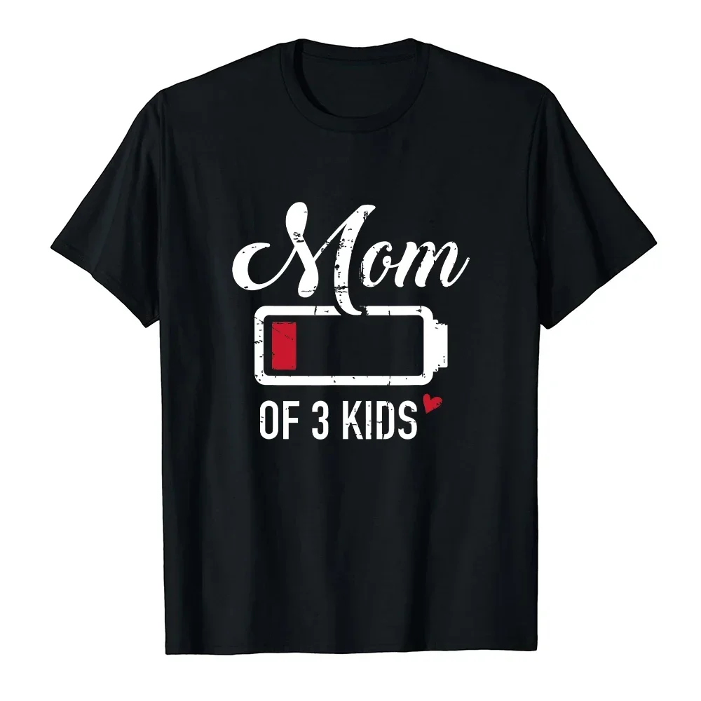 

Battery Strip Printed MoM Women's T-shirt Summer Short Sleeved Fashionable Mother Plot Gift Women Clothing Graphic Y2k Top