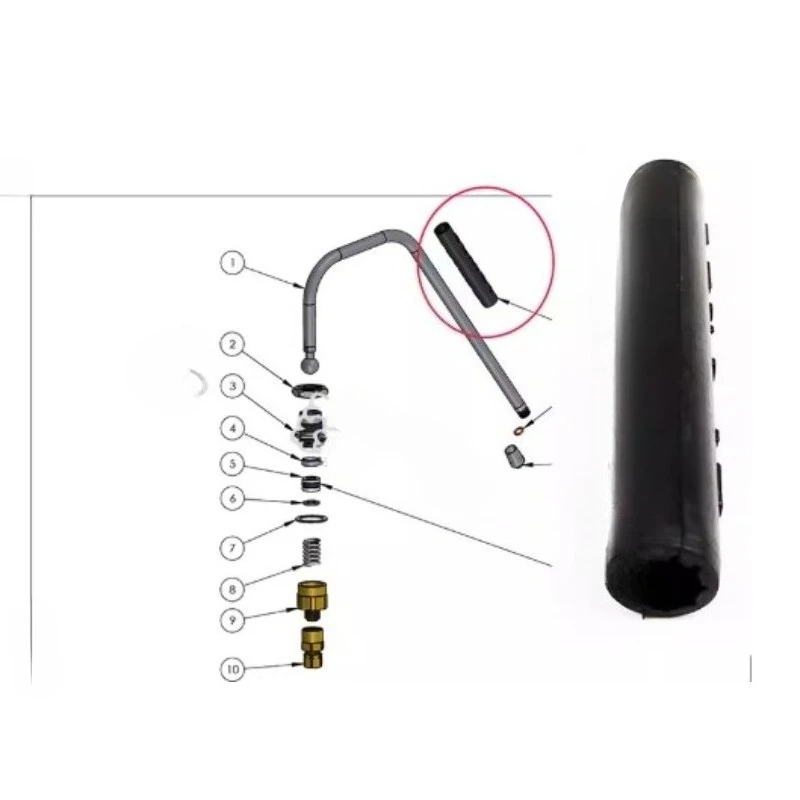 Applicable To Slyer Semi-automatic Coffee Machine Steam Pipe Anti-scalding Sleeve with Marked Accessories