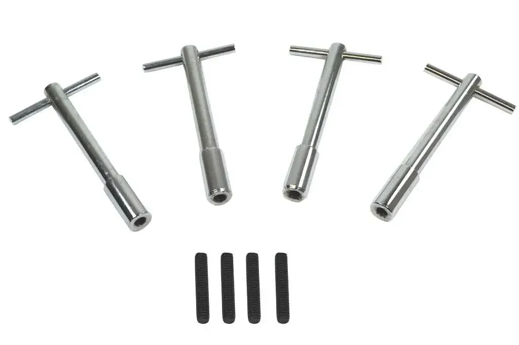 Aluminium Chrom Hohe T-Bar Ventil Abdeckung Halten Kit Für Chevy SBC 265 283 302 305 307 327 350 400 Schrauben Tabs Silber TB-1040